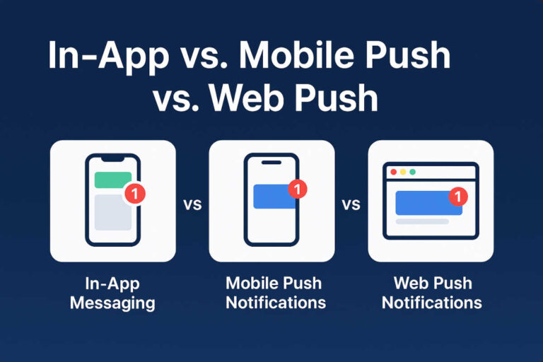 Compare In-App, Mobile Push, and Web Push Channels and Discover Which Is Best for Your Marketing Strategy