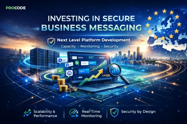 Инвестиция в сигурна и мащабируема платформа за бизнес съобщения с мониторинг